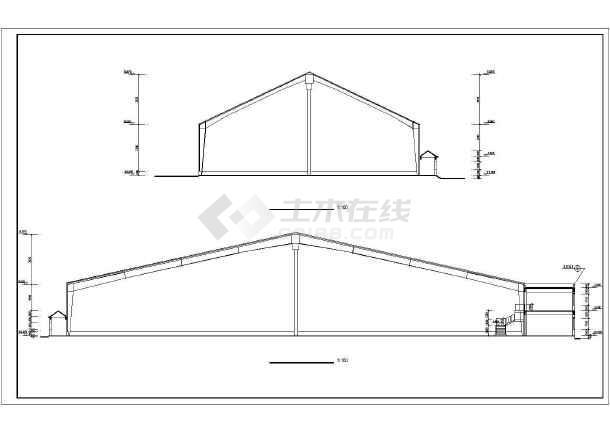海珍品养殖大棚结构cad建筑施工图纸
