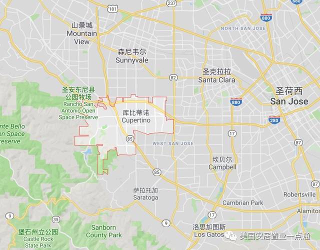 交通方面:从库比蒂诺开车到旧金山需要50分钟左右,到圣何塞需要约15