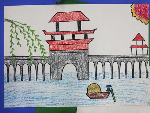 官厅中心幼儿园开展"家乡美"简笔画比赛