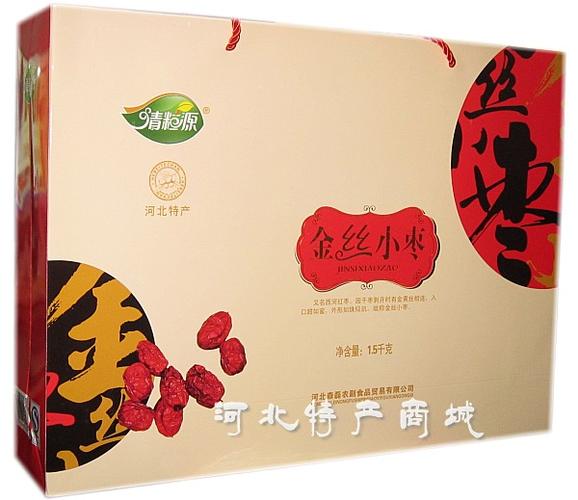 送礼佳品 1.5kg 小枣干果礼盒装 沧州 清粒源金丝小枣 河北特产