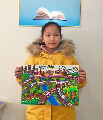 儿童画 我的家乡 - 堆糖,美图壁纸兴趣社区