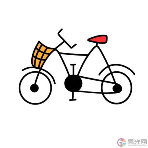 自行车简笔画教程简单自行车的画法步骤