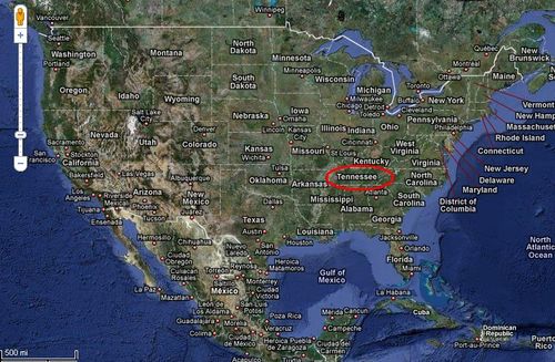 田纳西州在美国的什么方位