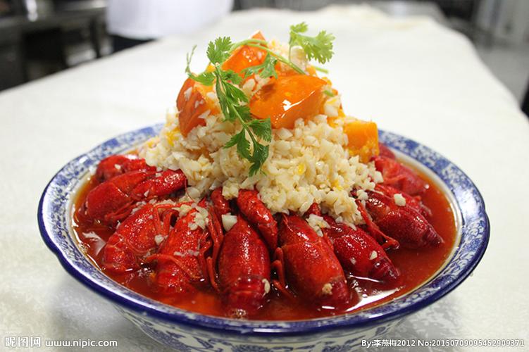 蒜泥龙虾摄影图__传统美食_餐饮美食_摄影图库_昵图网
