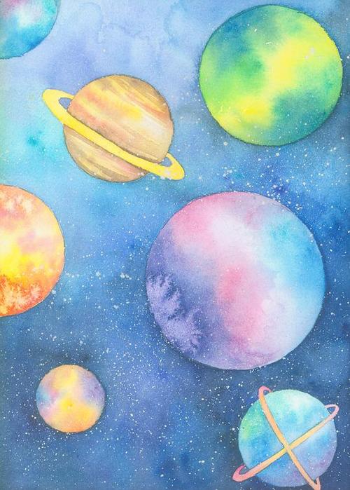 爱奶牛的猫猫的相册-水彩小宇宙
