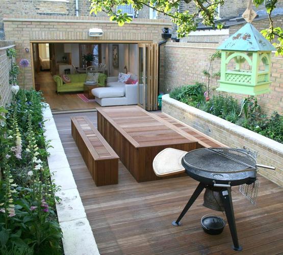 联排别墅50平花园怎么设计,联排别墅50平私人庭院小花园布局实景图