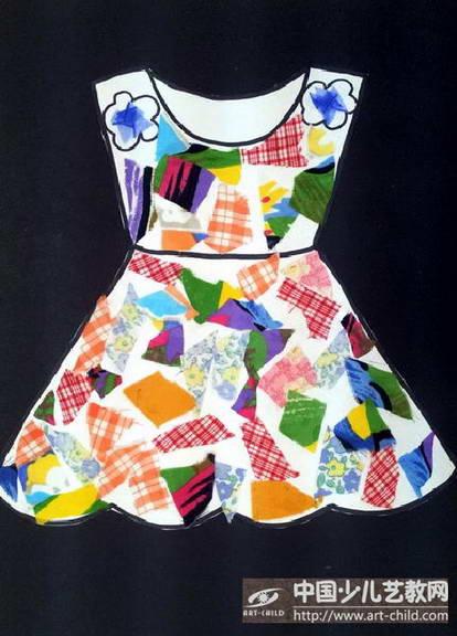 儿童画-花裙子-《少儿画苑》第18届国际少儿书画大赛获奖作品