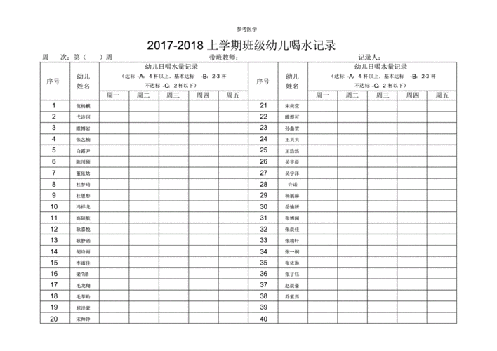 大一班喝水记录表.pdf