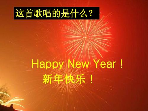 happy new year! 新年快乐!