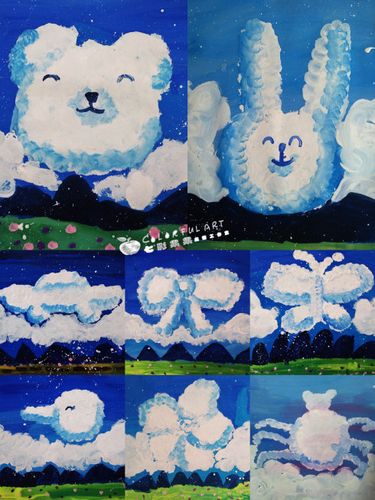 3月春的色彩(四)——《多变的云》(大班课程内容)