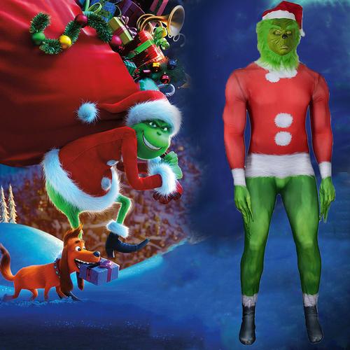 圣诞鬼精灵绿毛怪格林奇 how the grinch圣诞节舞台服