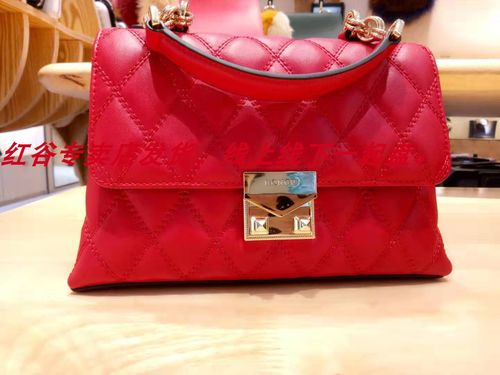 红谷女包斜挎包手提包菱格五金真皮女包专柜正品实体店新款特价