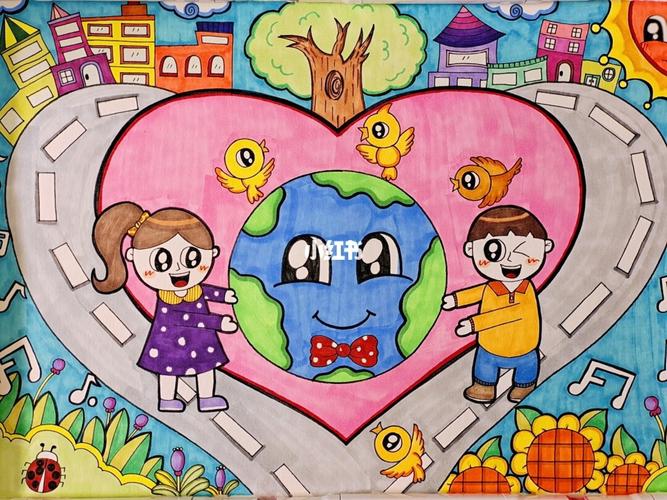 保护地球儿童画