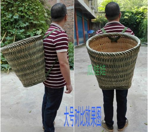现售四川竹背篓传统制品成人采茶背筐