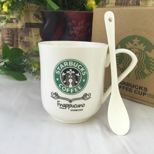 厂家**星巴克陶瓷杯情侣咖啡杯广告礼品马克杯水杯可定制lo.