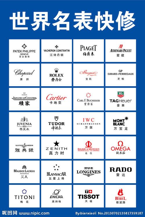 世界名表logo图片