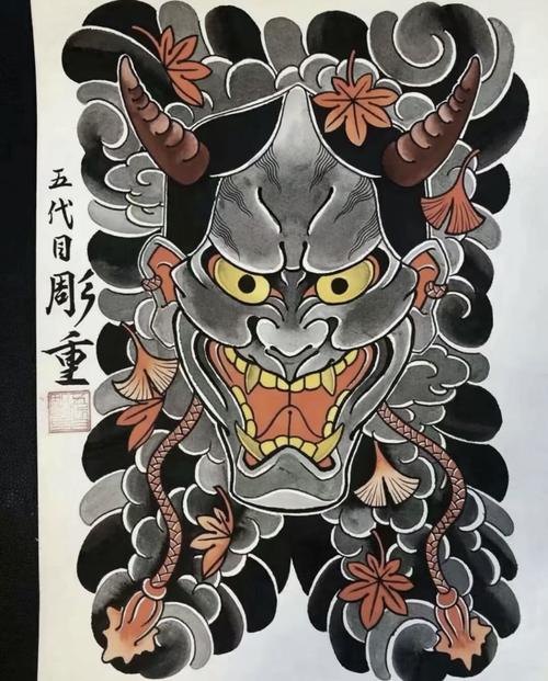 传统纹身满背纹身图案