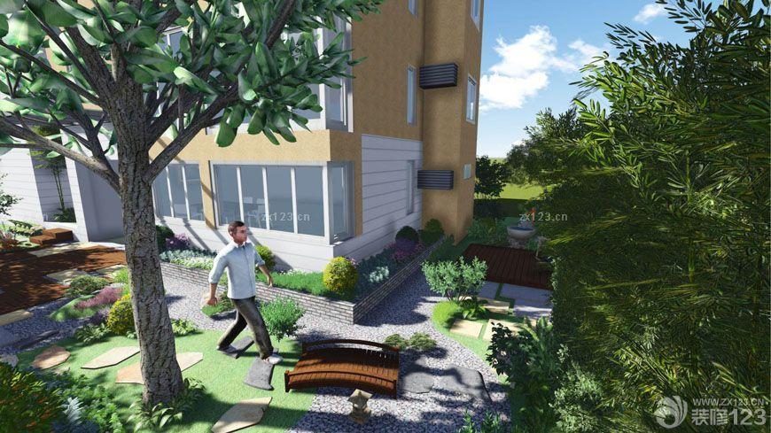 别墅庭院设计效果图片