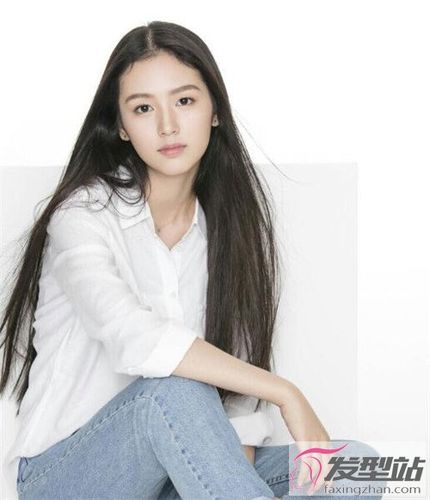 直发不及腰也很美 清纯文艺女神直发-直发发型-发型站