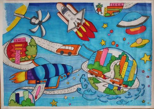 奇思妙想 描绘未来 | 示范中学学生科幻绘画作品展播