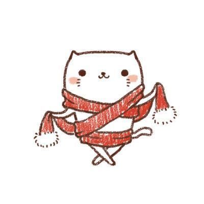 戴围巾的猫 (1)