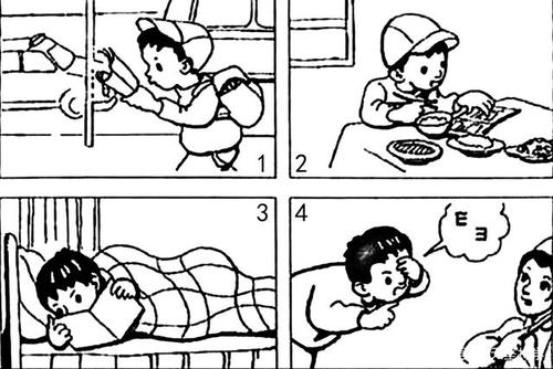 多图写话小明的眼睛