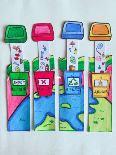 垃圾分类环保书签