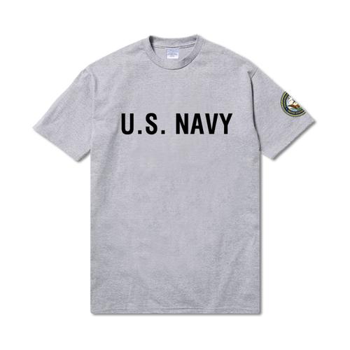 字母us navy 短袖t恤纯棉大码宽松圆领美式潮流 u.s. navy 印花