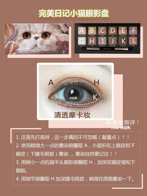 完美日记小猫盘6种日常眼妆画法_眼妆_小猫