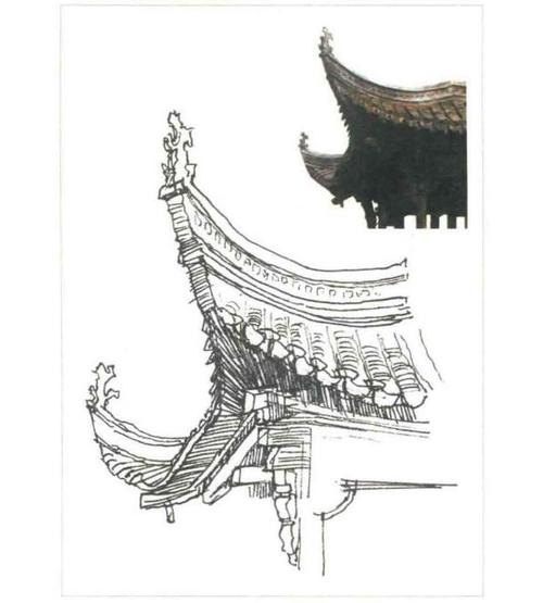 亭子速写画法训练范例