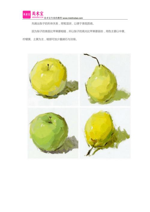 色彩静物单个物体画法新手必备.docx