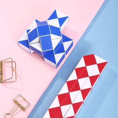 得力74507百变魔尺24/36/48段练习益智玩具学生儿童初学者幼儿园