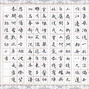 硬笔楷书# 中柏笔书陆游词《鹊桥仙·华灯纵博》.