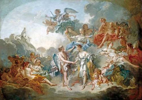 有没有大神可以帮我看看这张希腊神话的图上面主要有哪些人?