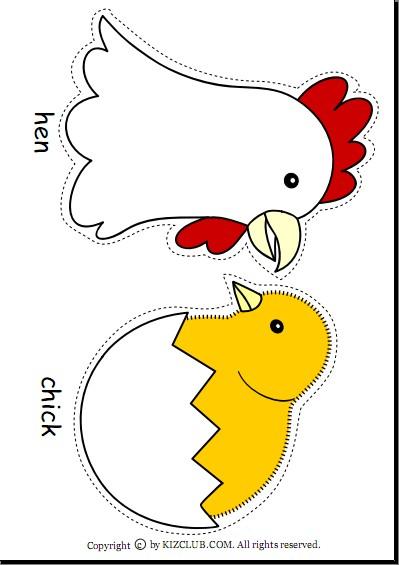 彩色简笔画动物头饰