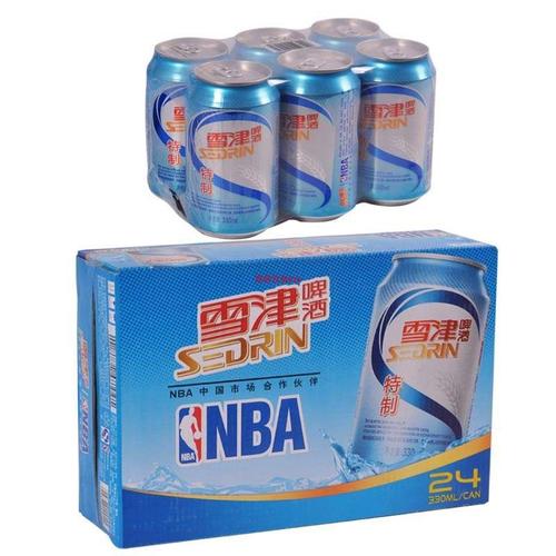 雪津啤酒特制易拉罐百威英博旗下品牌24罐*330ml整箱包邮