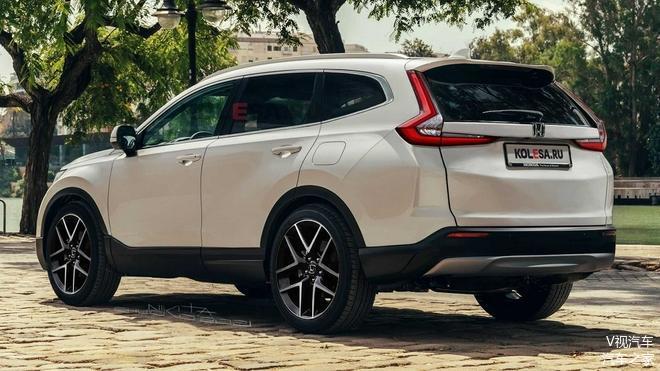 整体造型更懂年轻人!2023款本田cr-v效果图曝光,你觉得好看吗?