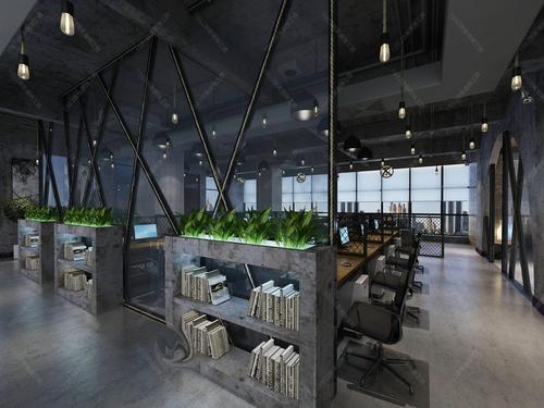 工业风办公室 - 效果图交流区-建e室内设计网
