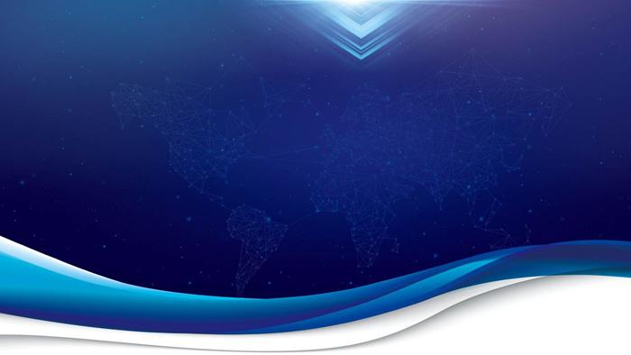 精美蓝色曲线ppt背景图片
