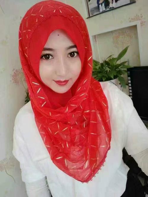 一折穆斯林纱巾