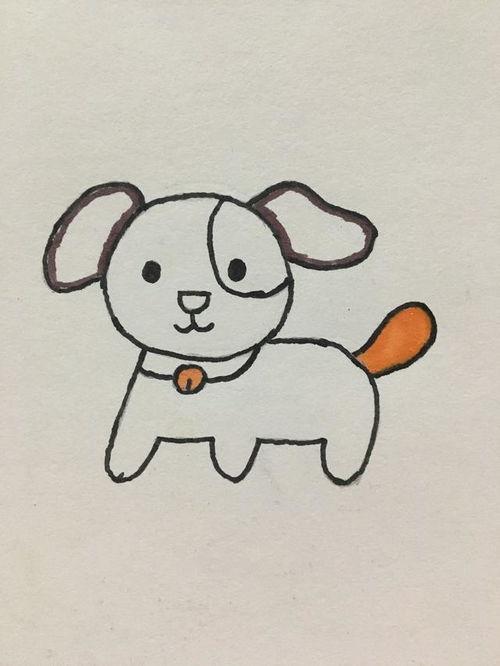 一步一步教怎么画小狗幼儿园狗年简笔画小狗怎么画 小狗怎么画简单又