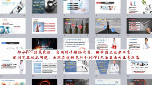 医疗系统工作汇报医院科室年终工作总结ppt模板