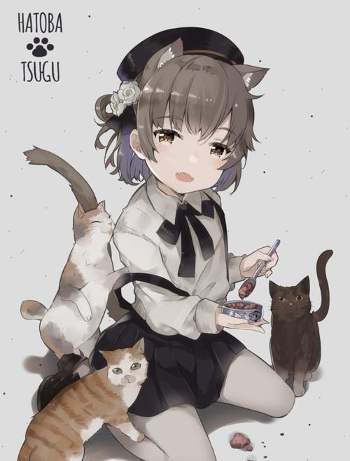 人形猫咪附赠宠物猫咪