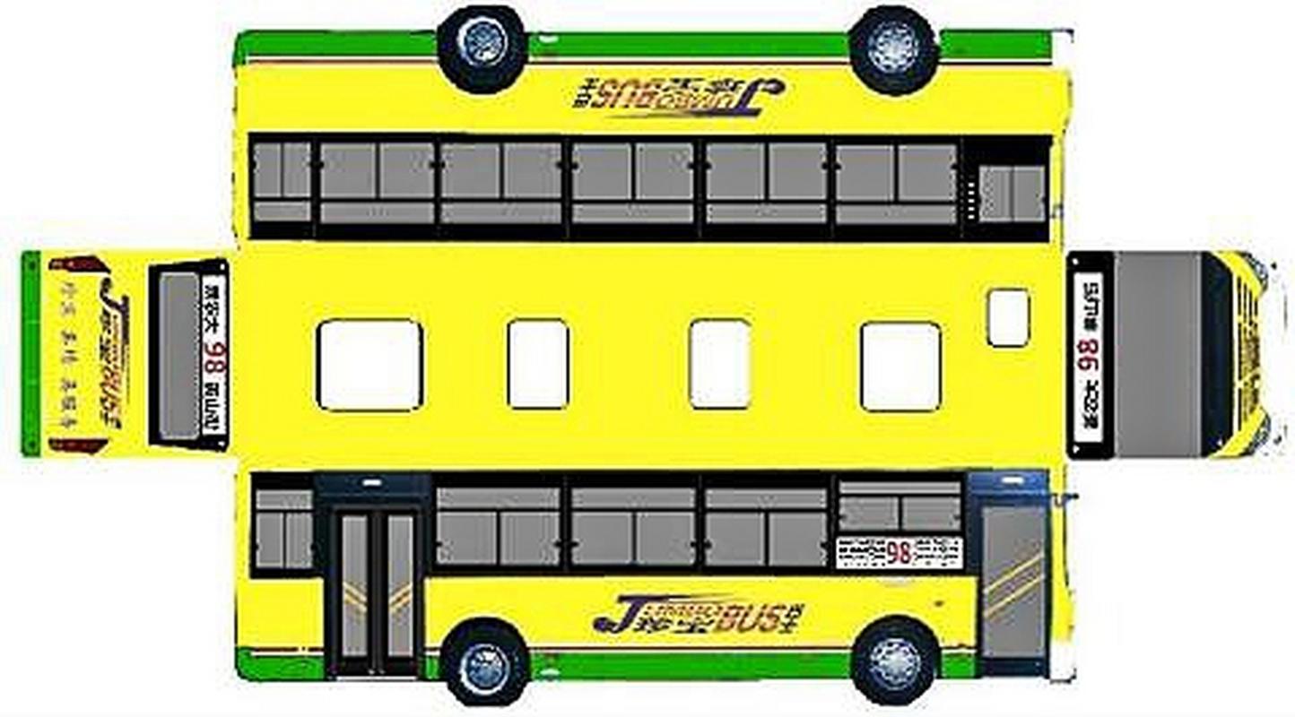 乌鲁木齐公交车纸模型图纸.