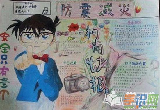 有关地震逃生的手抄报欣赏自从唐山大地震和汶川大地震之后,许多学校