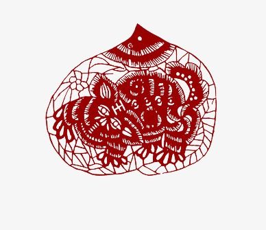剪纸桃子图片大全集