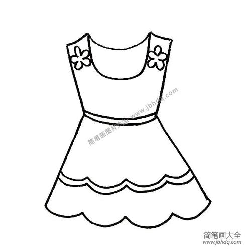 分步学画漂亮的裙子