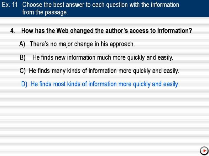 how has the web changed the author"s access to information?