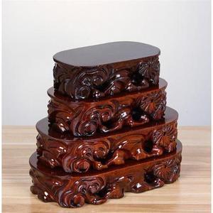 文玩底座展示架奇石工艺品玉石摆件底座装饰品托盘木座长方形架子