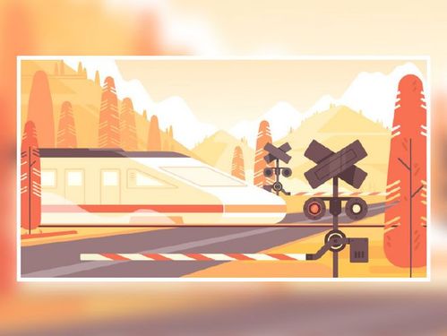 如何绘制色调柔和统一的列车场景插画?一篇.